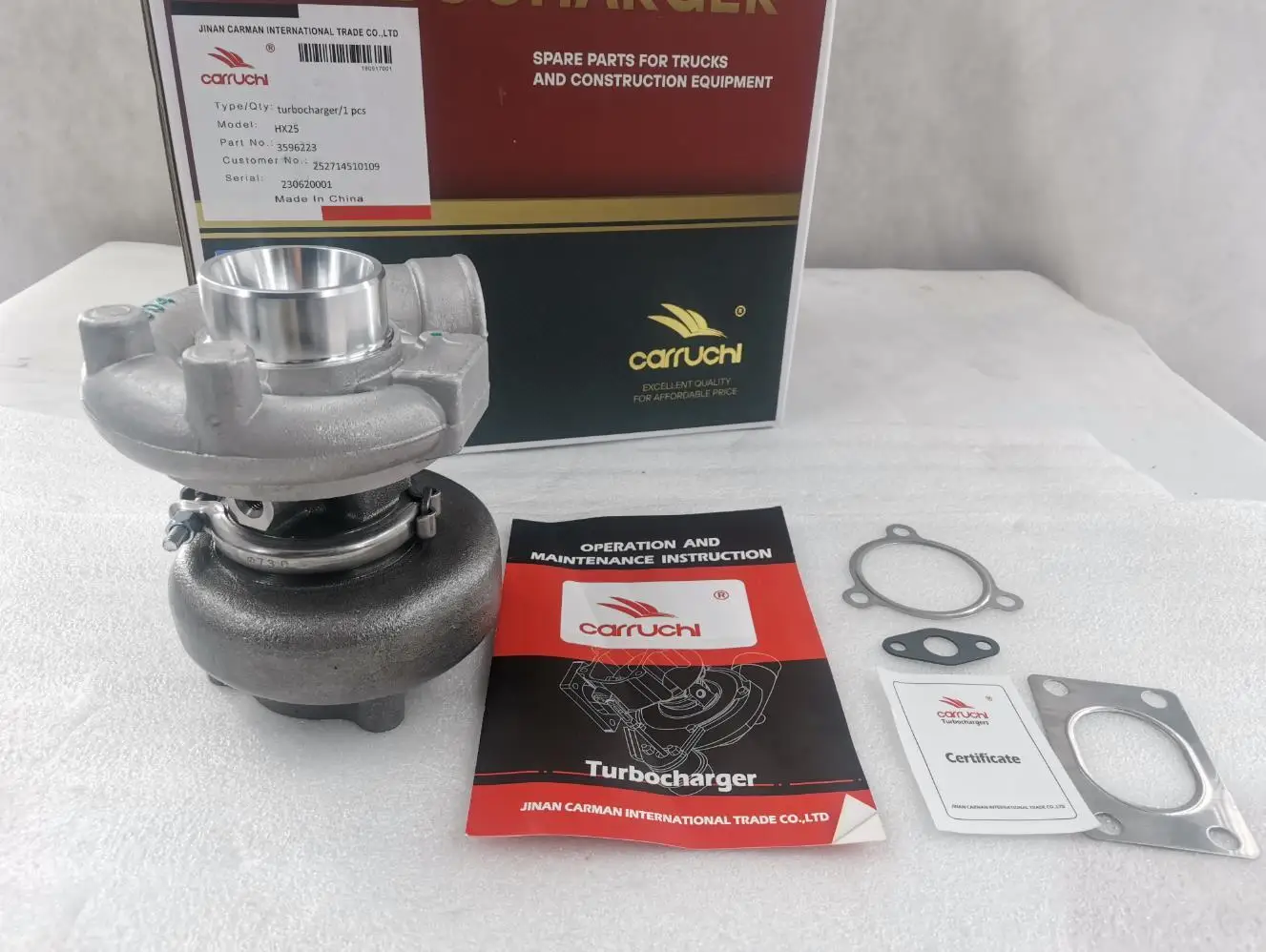 3596223 252714510109 Hx25 Turbocharger For Holset Cummins Generator Set