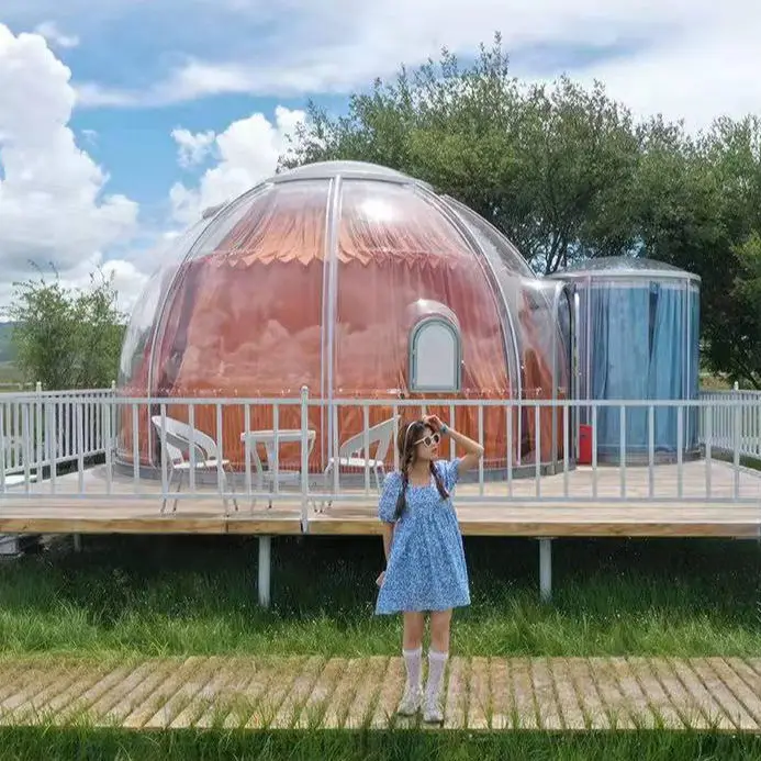 Prefabricated PC Panel Tent Dome for Bathroom Shower Room Diner Room Portable Shop Mobile House