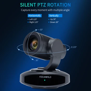 FEELWORLD Customizable 4K10X PTZ IP Camera with Auto Tracking & Face Recognition Government Surveillance Solution Bulk Order detail image