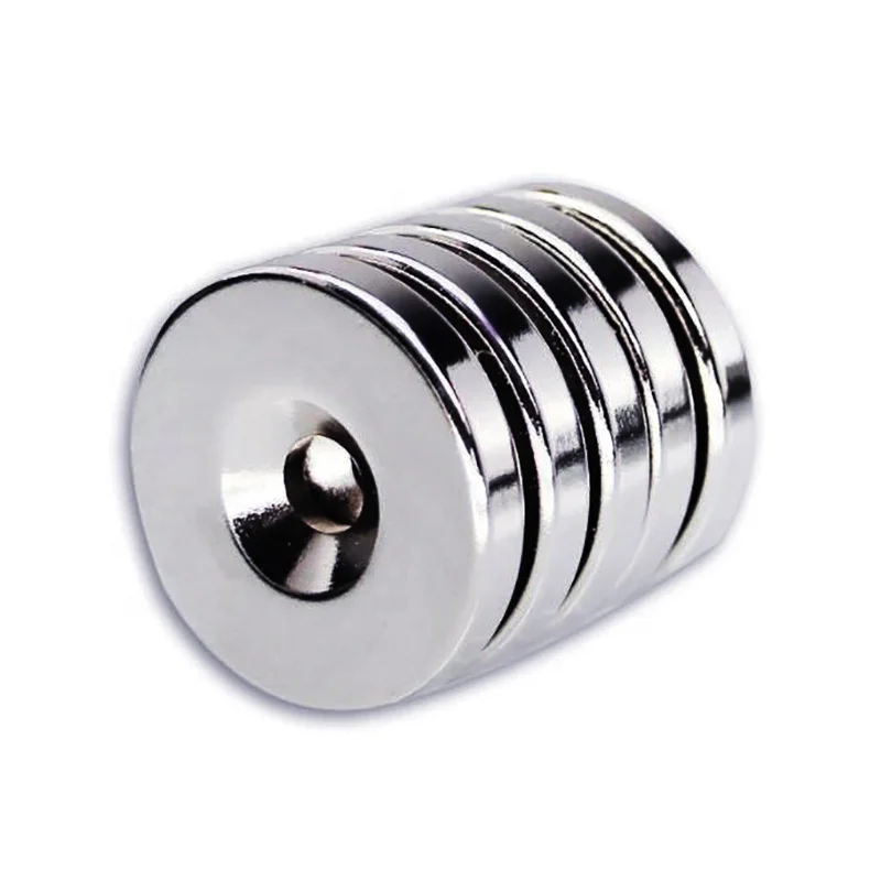 Round Disc Countersunk Screw Neodymium Magnet