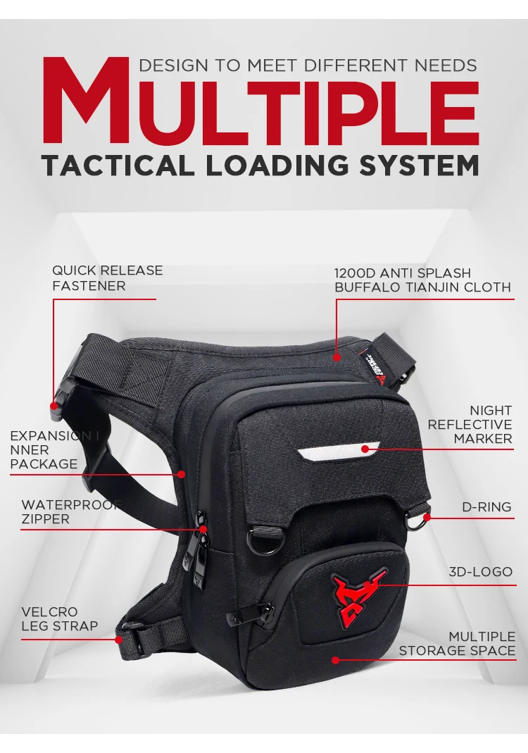 UPC 213045766507 - Sealinf Canvas Waist Bag Fanny Pack Racing Drop Leg