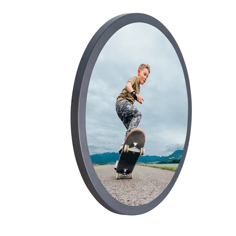23.6 Inch Touch Screen Round Circular Monitor Display Circle TV Advertising  Player Screen Android  Lcd Kiosk With HDM I Input