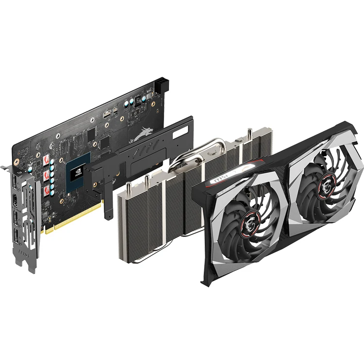 Used MSI Gaming GeForce GTX 1650 Super Gaming X with 128-Bit 4GB GDRR6  Support DirectX 12 Dual Fan Graphics Cards