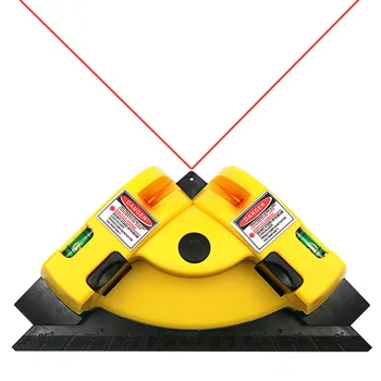 90 Degree DIY Grade Industrial Red Laser Level Tool High Precision Outdoor Strong Light Right Angle Tiling Tool