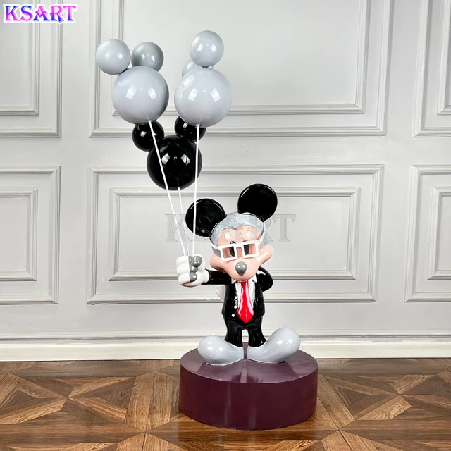 Minnie Resin takes the balloon Mickey Mou art creative cartoon Speelgoed animated Beech