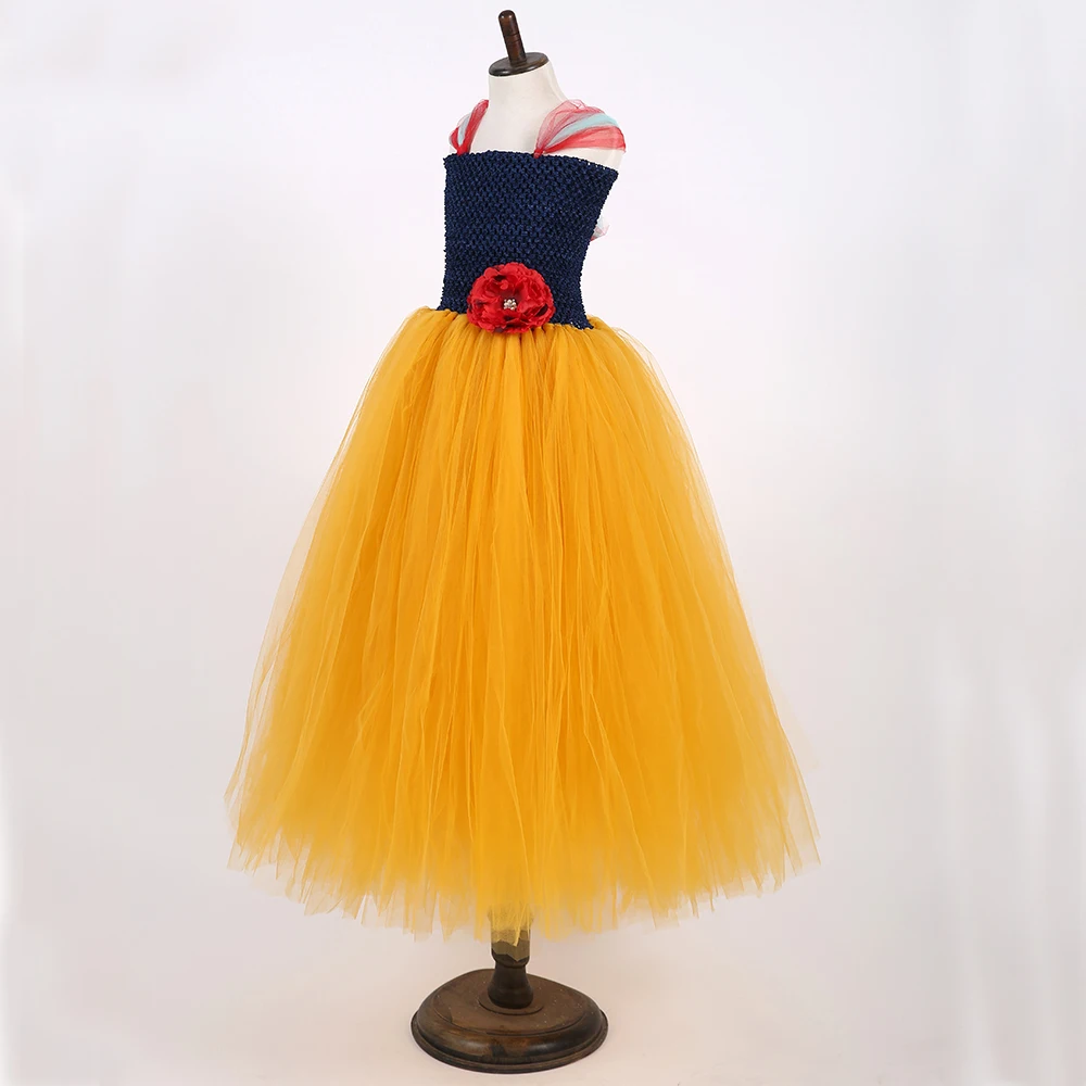 Vestido de princesa para niña, ropa larga de tul a la moda para