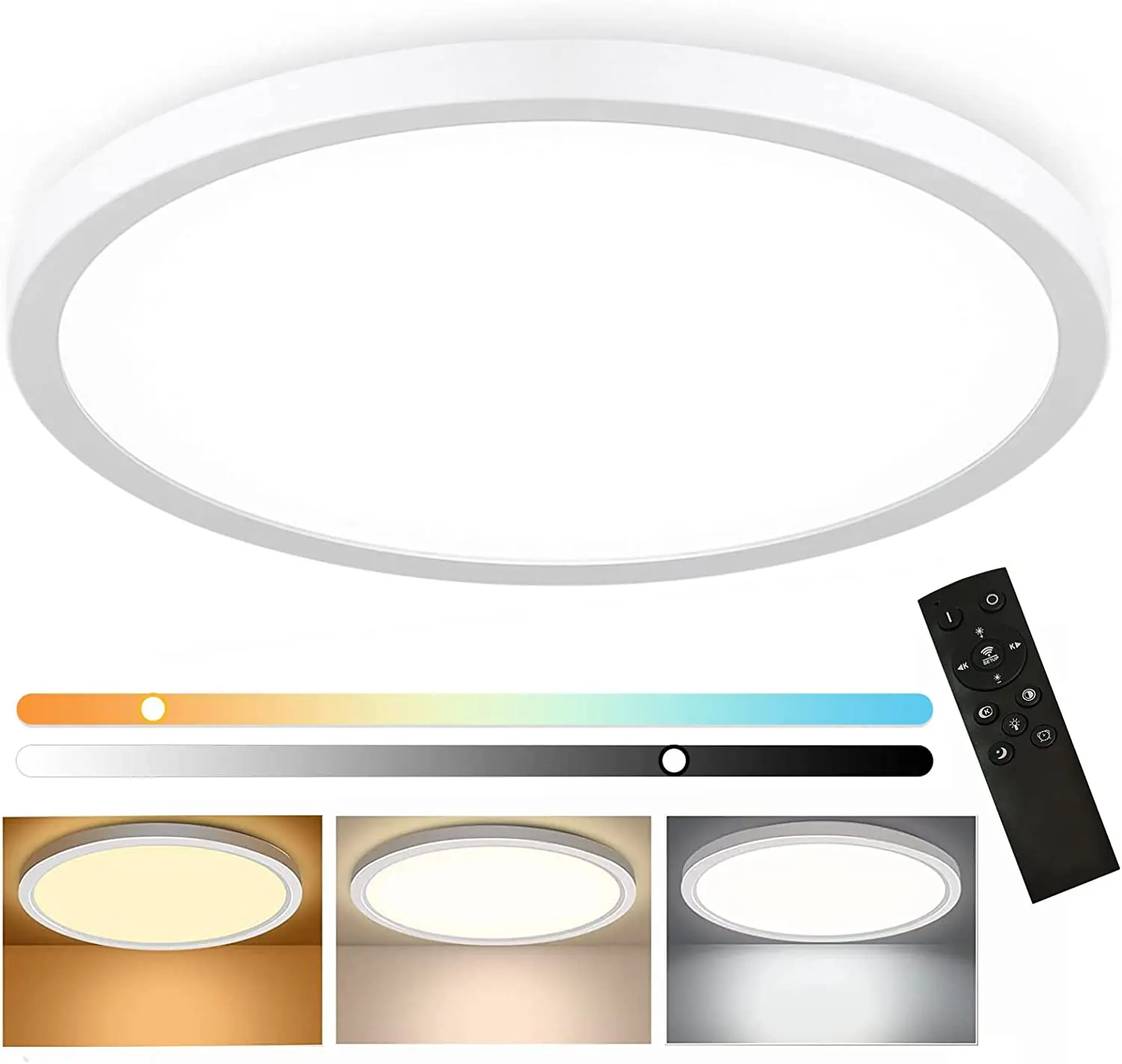 Flush Mount Ceiling Light Low Profile Driverless Design Surface Mount ...