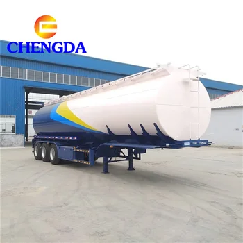 3 axles steel material 45000 liters fuel tanker trailer
