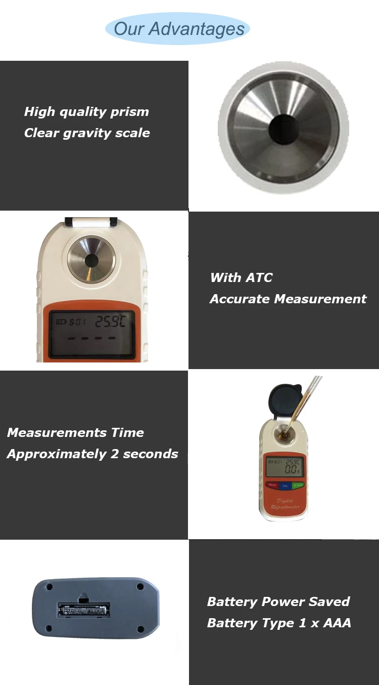 Best Hot Sales New Digital Brix Sugar Refractometer For Maple Syrup