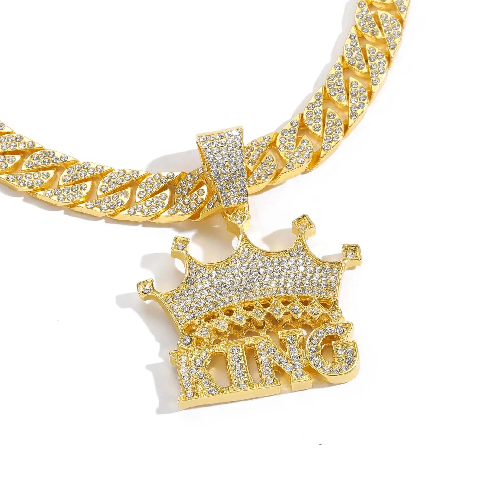 metaltree98 XXL Hip Hop King Crown Pendant 20