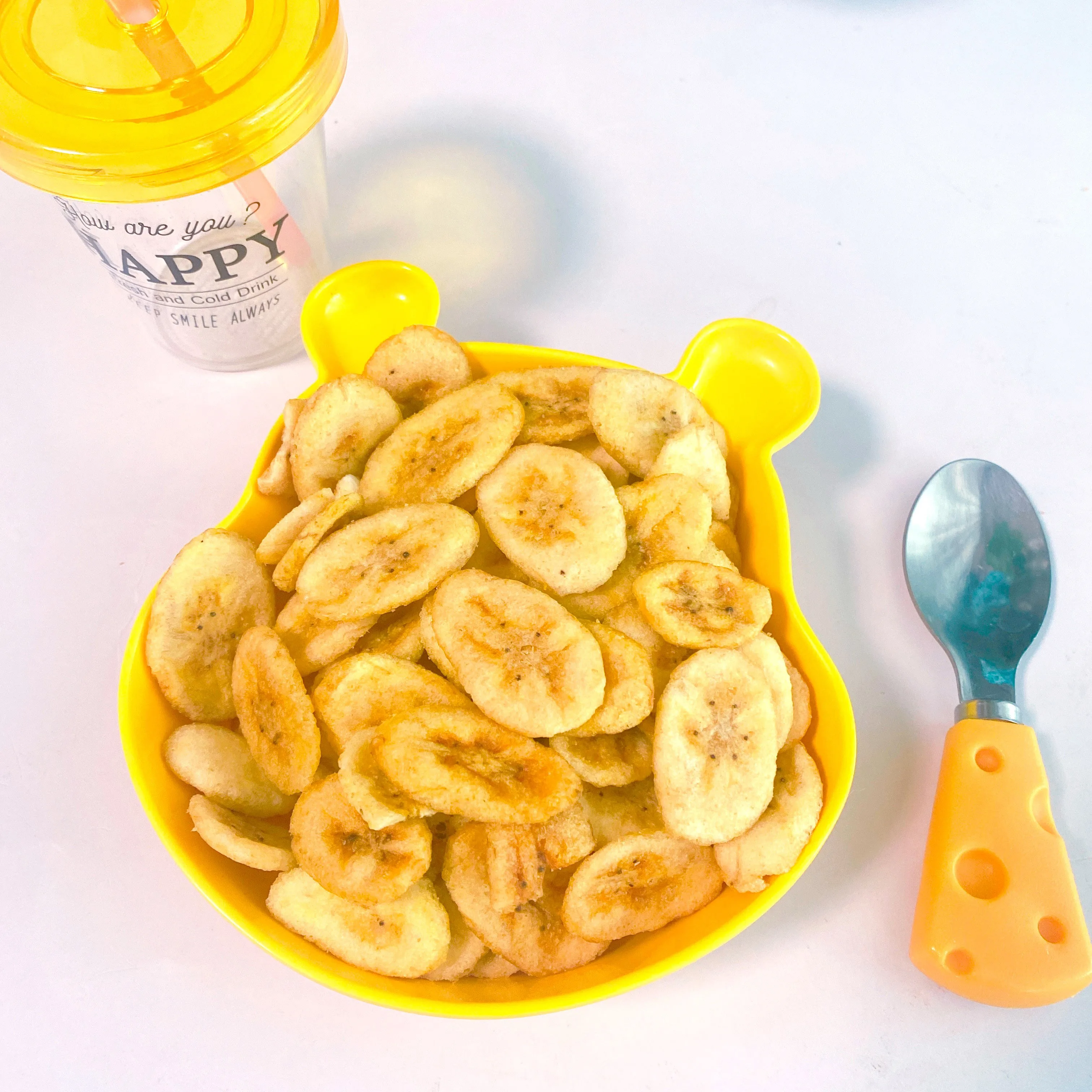 Банановые чипсы Премиум-качества из Таиланда OEM изготовлены 100% натуральных фруктов и не содержат всех