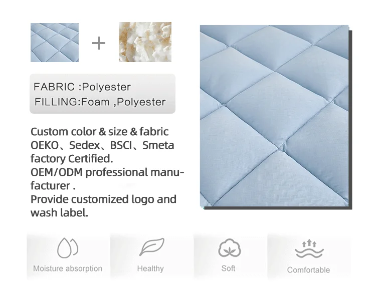Quilted Folding Sleep Mat Stitching Detail Quilted folding sleep mat stitching detail and texture