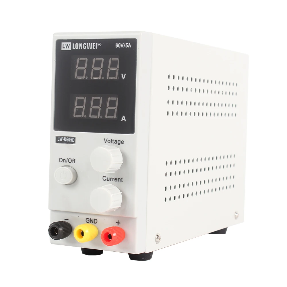 Блок питания постоянного тока LW-K605D 60 в, 5 а, миниатюрный источник питания с цифровым дисплеем и регулируемой лабораторной интегральной схемой с регулируемым переключателем