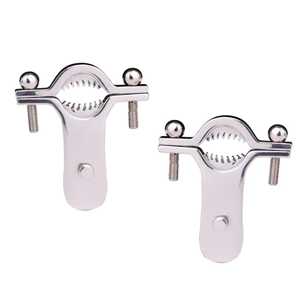 QKKQ Nipple Play Crystal Chain Nipple Clamps - BDSM Bondage