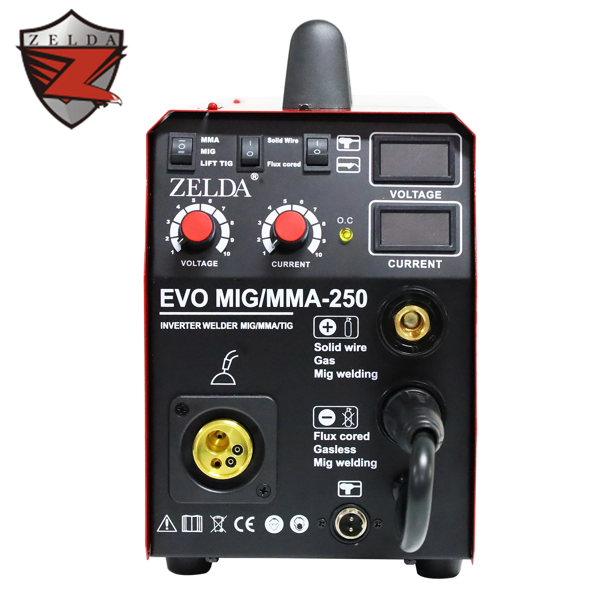 Zelda Welding Machine 5 in 1 Multifunctional MIG MAG TIG MMA Welding Machine Portable Mig 250 5kg
