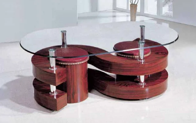 AFRICA テーブルSALE African Zebra Wood Round Coffee Table – Ballard Consignment