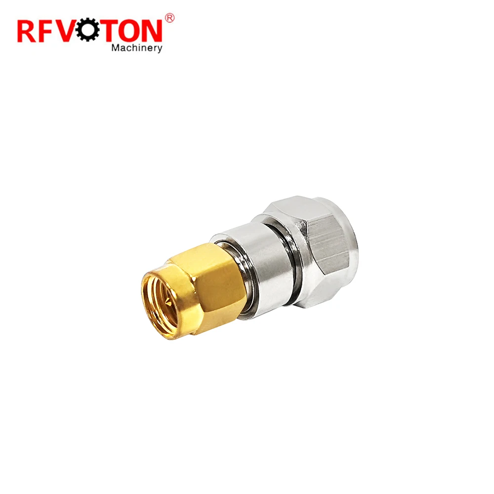 RF Adapter Male to Female SMA-KK Connector Reverse Pole Elbow Double Tee Extension SMA-JJ Right Angle SMA/N Type Adapter Copper manufacture