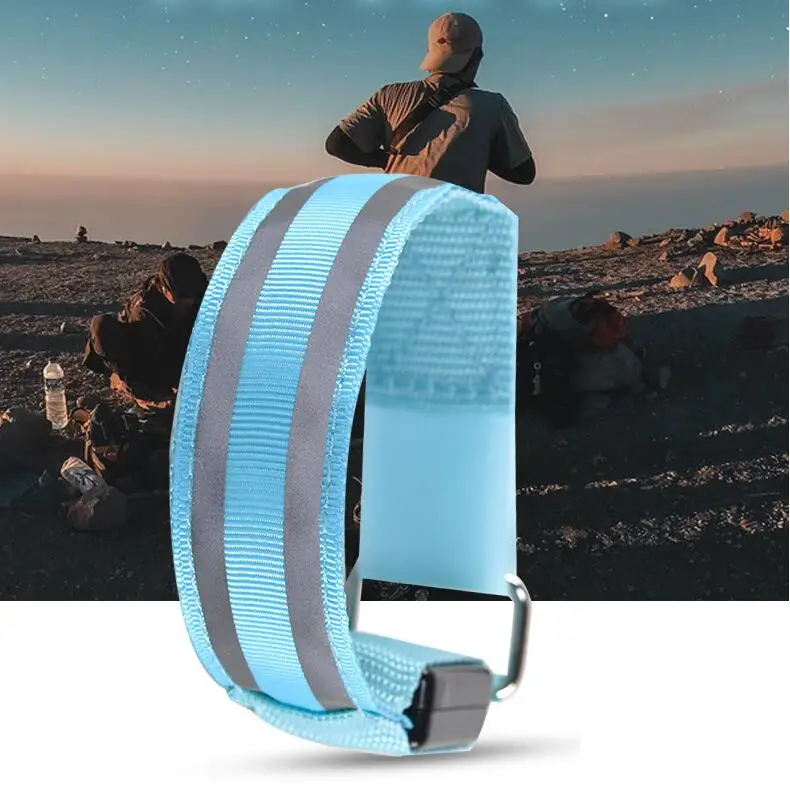 
Горячая Распродажа 2021, светодиодная Светоотражающая мигающая светодиодная повязка на руку для бега 