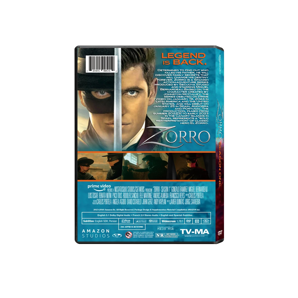 オロ [DVD] Zorro Season 1 DVD Boxset - Wholesale & Free Shipping