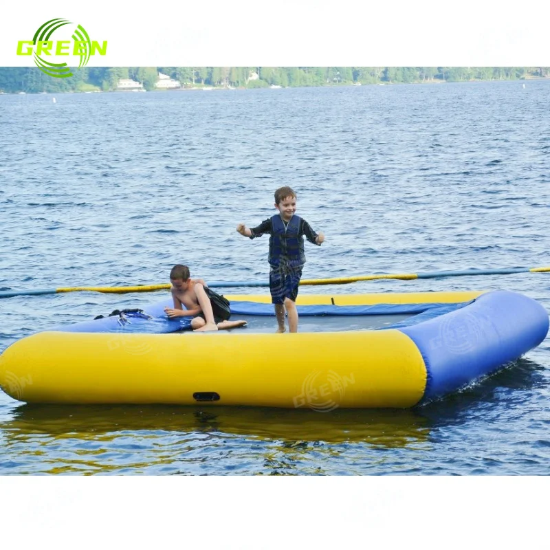 Inflatable PVC Giant Floating Water Trampoline Park Slide Outdoor Water ...