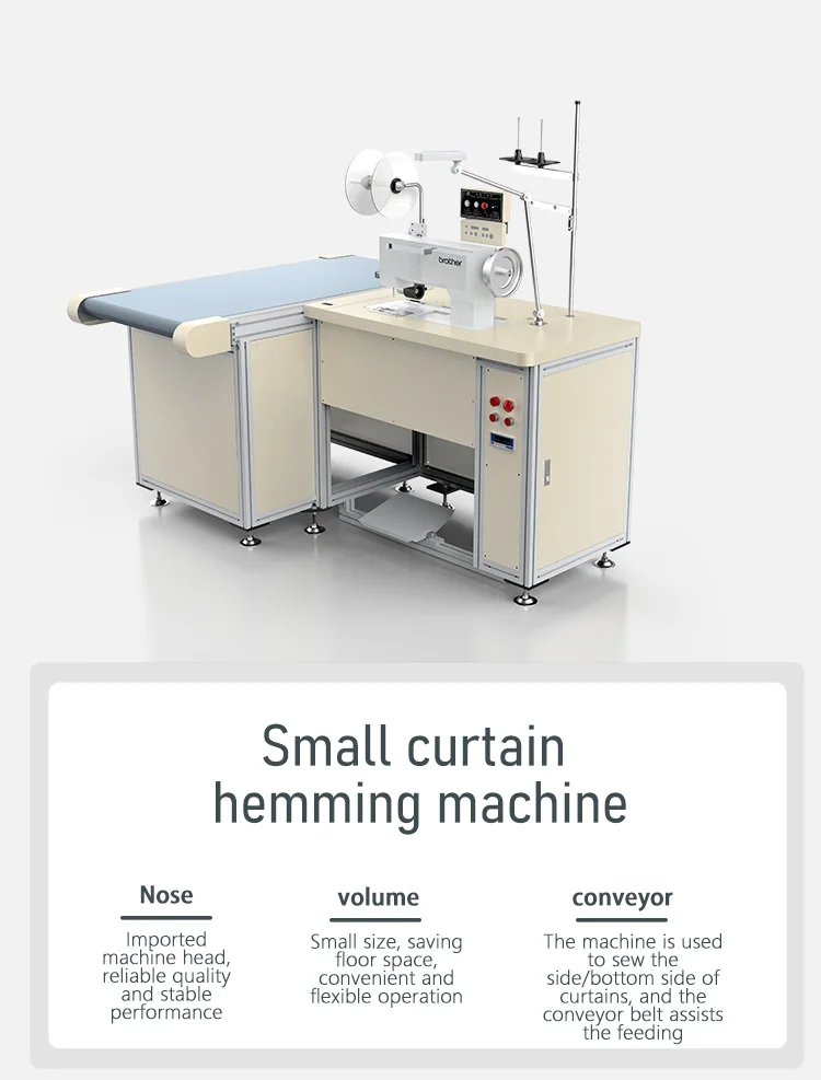 Automatic Industrial Overlock High Efficiency Small Curtain Bottom Hemming Sewing Machine Buy