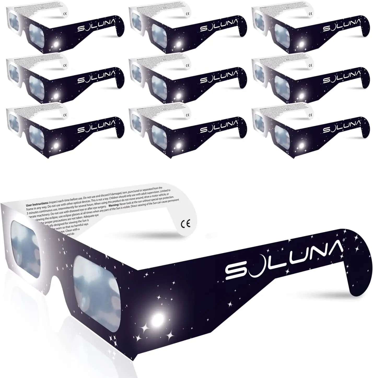 2023 Us Solar Eclipse Glasses Nasa Approved Paper Solar Eclipse Viewer
