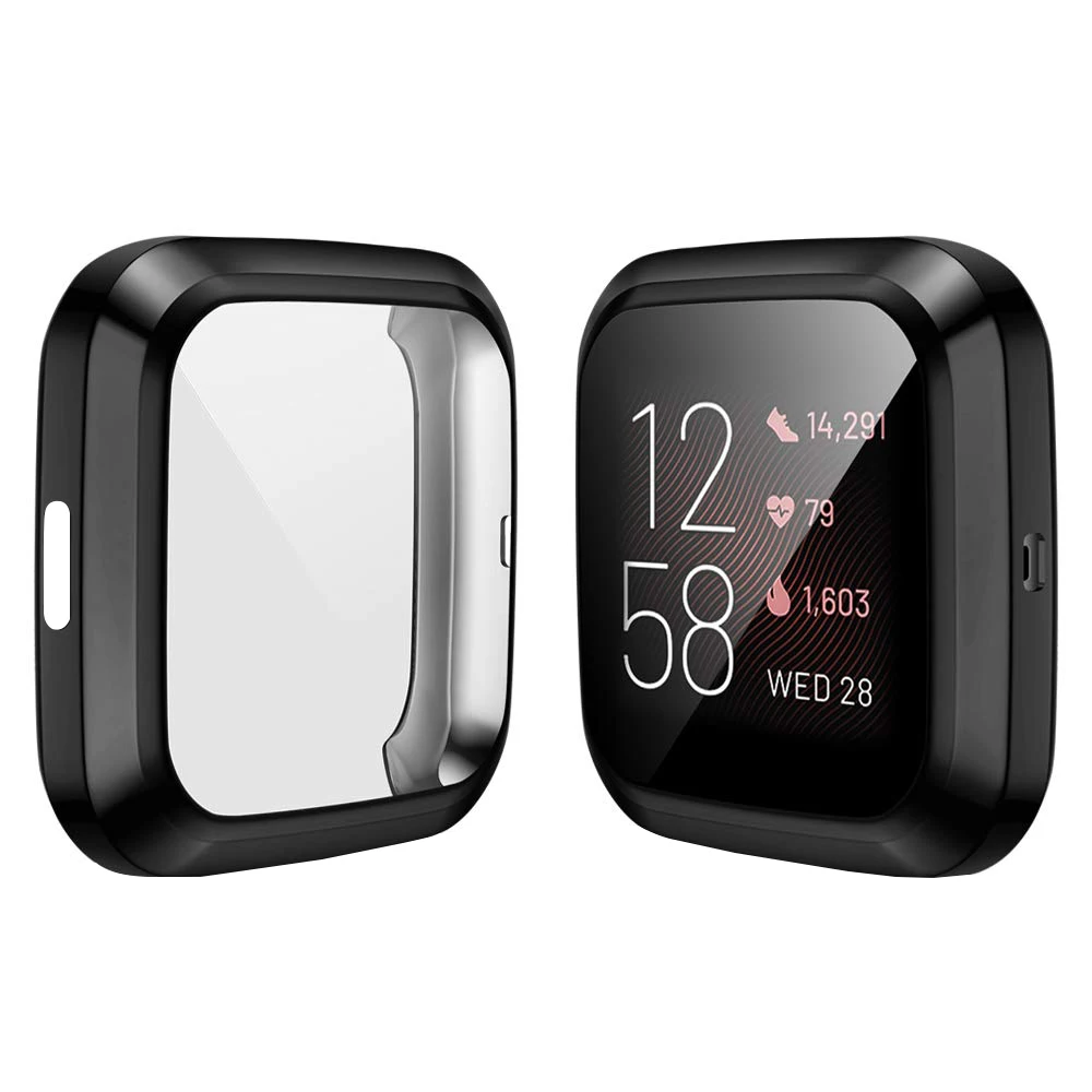 For Fitbit Versa/Lite Protect Case Cover Plating TPU Screen Protector Case Cover