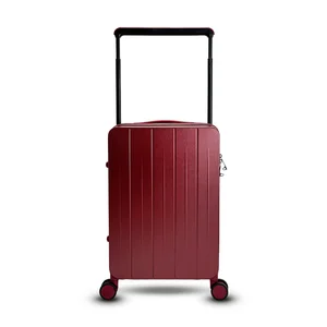 New Arrival Unisex Hard Spinner Trolley Luggage PP and Aluminum Waterproof Travel Hand Bags with Modern Design