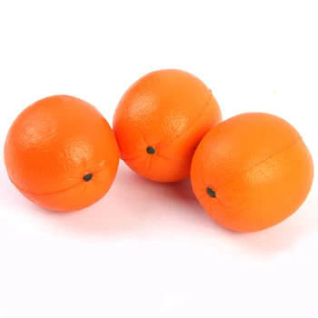 Custom Logo PU Stress Ball Tangerine Shape Antistress Toy