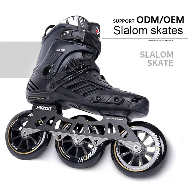 Aluminum Alloy 3-Wheel Skate Shoes with Adjustable Inline Skates