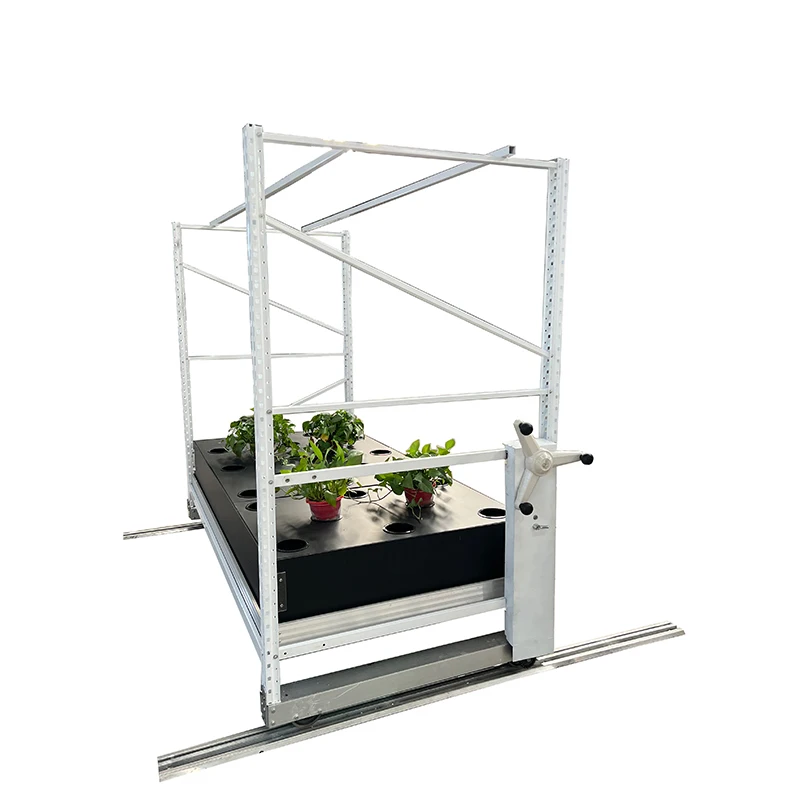 Greenhouse Raised Planter Movable Vertical Grow Rack Rolling Table Top