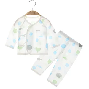 Baby Clothing Sets Thin Cotton Underwear 2pcs Long Sleeve Pajamas Printed Boneless Toddler Girls Clothing Sets