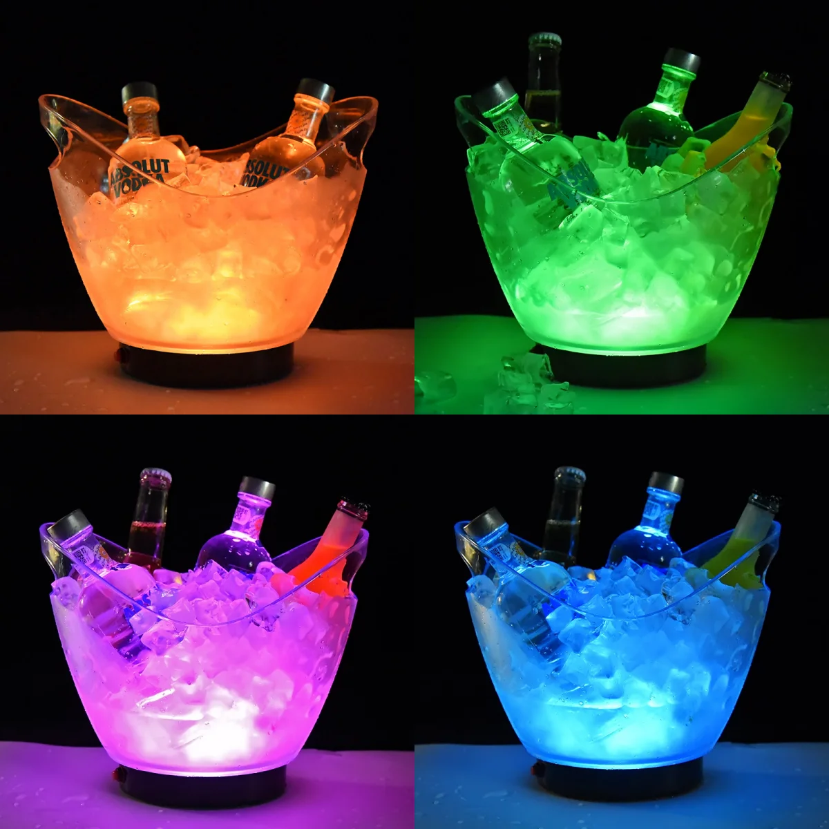 USB Charging Champagne Bar Beer Wine Drinks Box LED Ice Cooler Bucket for Jeptha Creed Tuthilltown Spirits Luksusowa