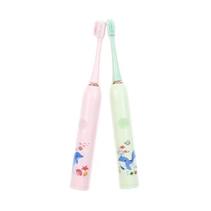 New Style Cartoon Kids Electric Toothbrush Battery Powered Hot Selling Dolphin Lovely Child Electronic Teeth Brush