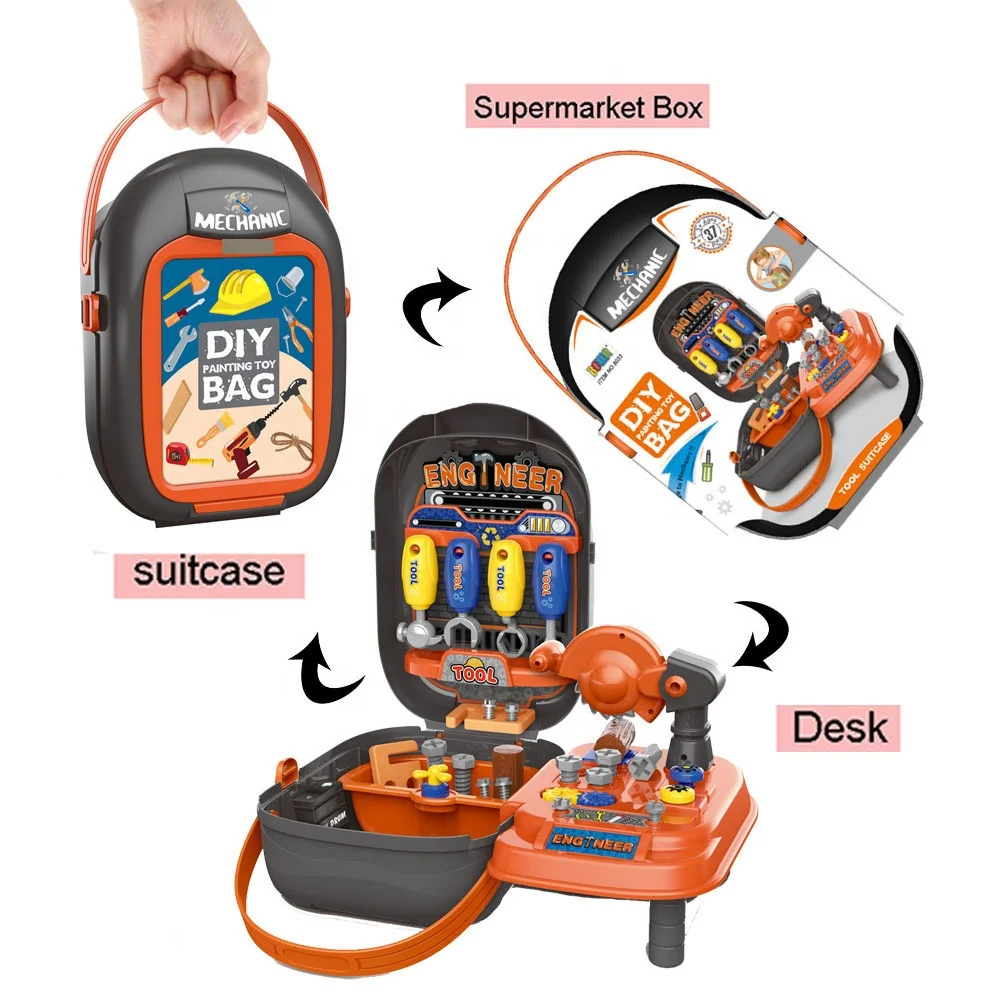 Новое поступление ручная сумка для ремонта ролевых игр своими руками механический Пластиковый Ящик игрушек набор инструментов чемодан
