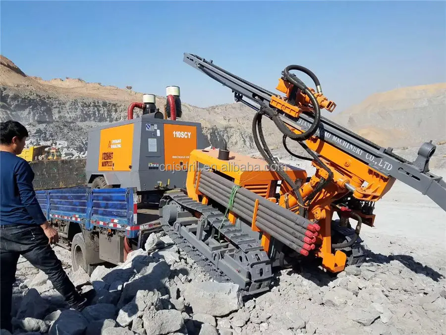 China Good Quality 412 Separated DTH drill rig for blast hole 80mm