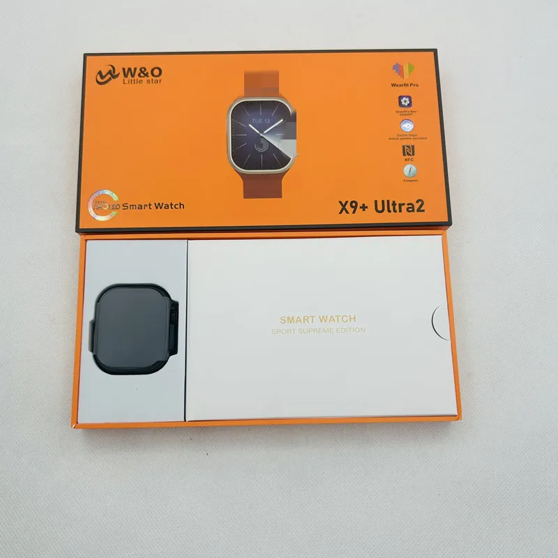 2023 Latest X9+ultra 2 Smart Watch X9 Ultra 2.13 Inch Amoled Wireless ...