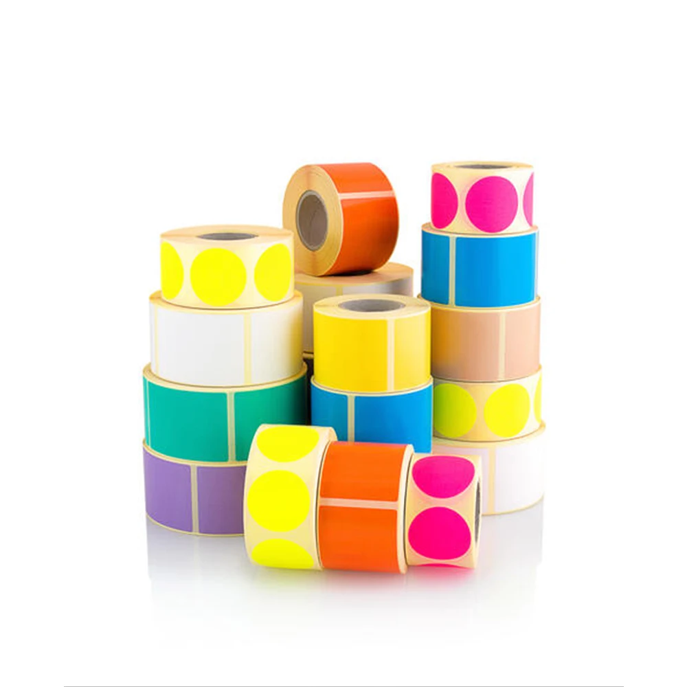 40x30mm Red Color Thermal Label Factory Shipping Adhesive Sticker for Perfume and Shampoo Colored Thermal Label