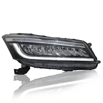 Auto Accessories LED Headlights for Honda Accord 8Th Gen 2008 2009 2010 2012 2013 With Animation ALL LED Front Lamp Car Assembly
