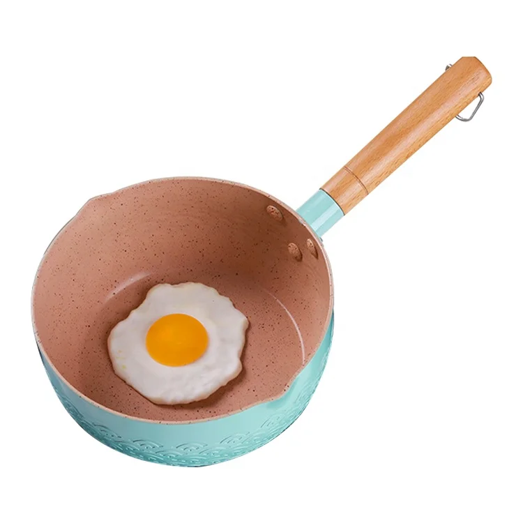 Плоский горшок в японском стиле с молоком Maifan каменная антипригарная молочная кастрюля алюминиевая суповая для