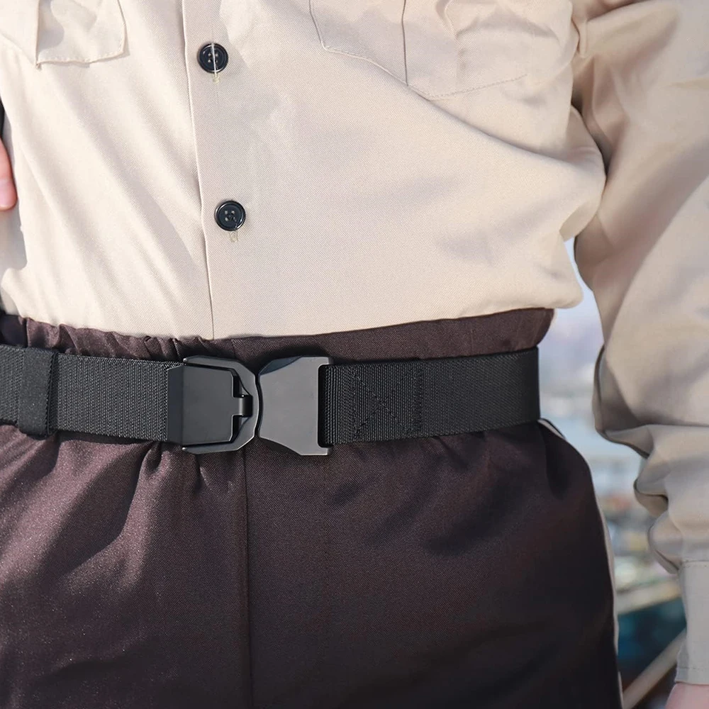 Adjustable Work Sports Nylon Web Golf Belt with Heavy Duty Seat Buckle Quick Release Tactical Belt