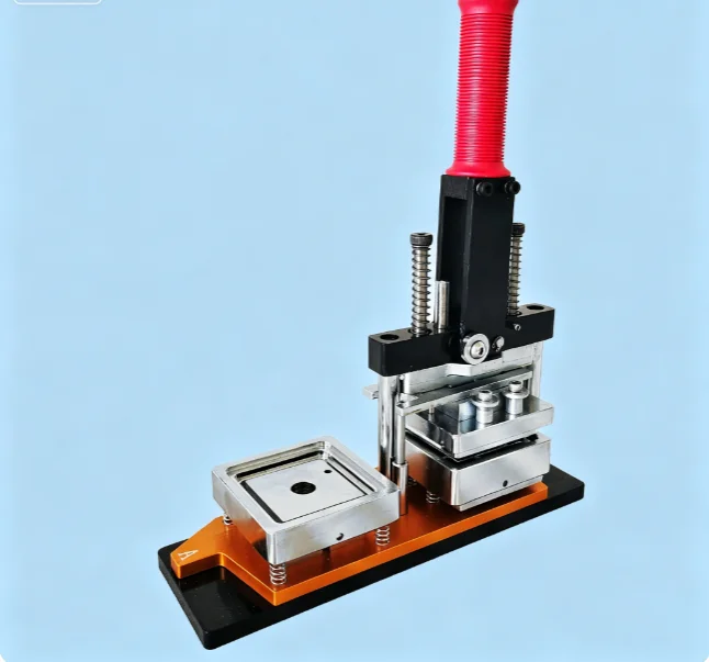 TEBAK DIY Photo Fridge Magnet Maker Machine 50*50mm Square Size Manual Press Craft Equipment