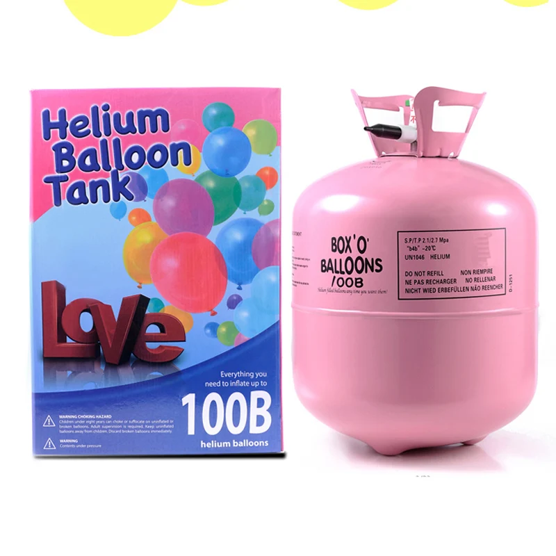 Helium Balloon Pump New Release Disposable 30lb Small Cylinder Pure 99.