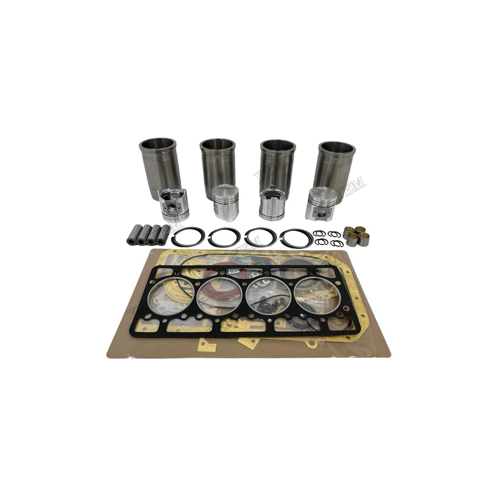 4D94 Overhaul Kit With Gasket Set Fits for Komatsu High Performance Engine Parts