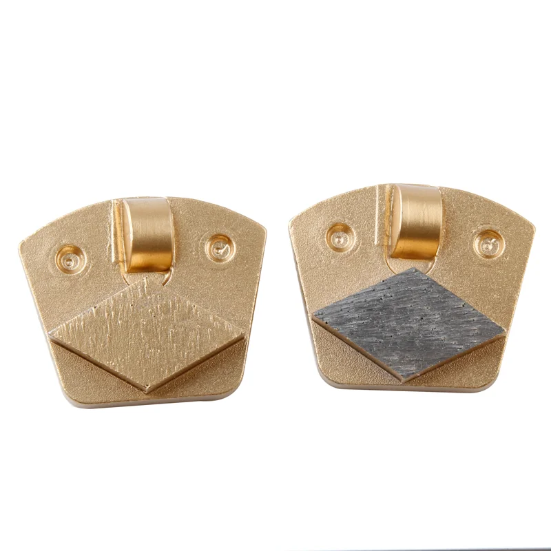 Hard Bond Single Rhombus Segment Diamond Grinding Block Epoxy Removal Tool Disc  PCD Grinding Scraper