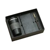 Vaso negro + Cuaderno negro + Bolígrafo negro
