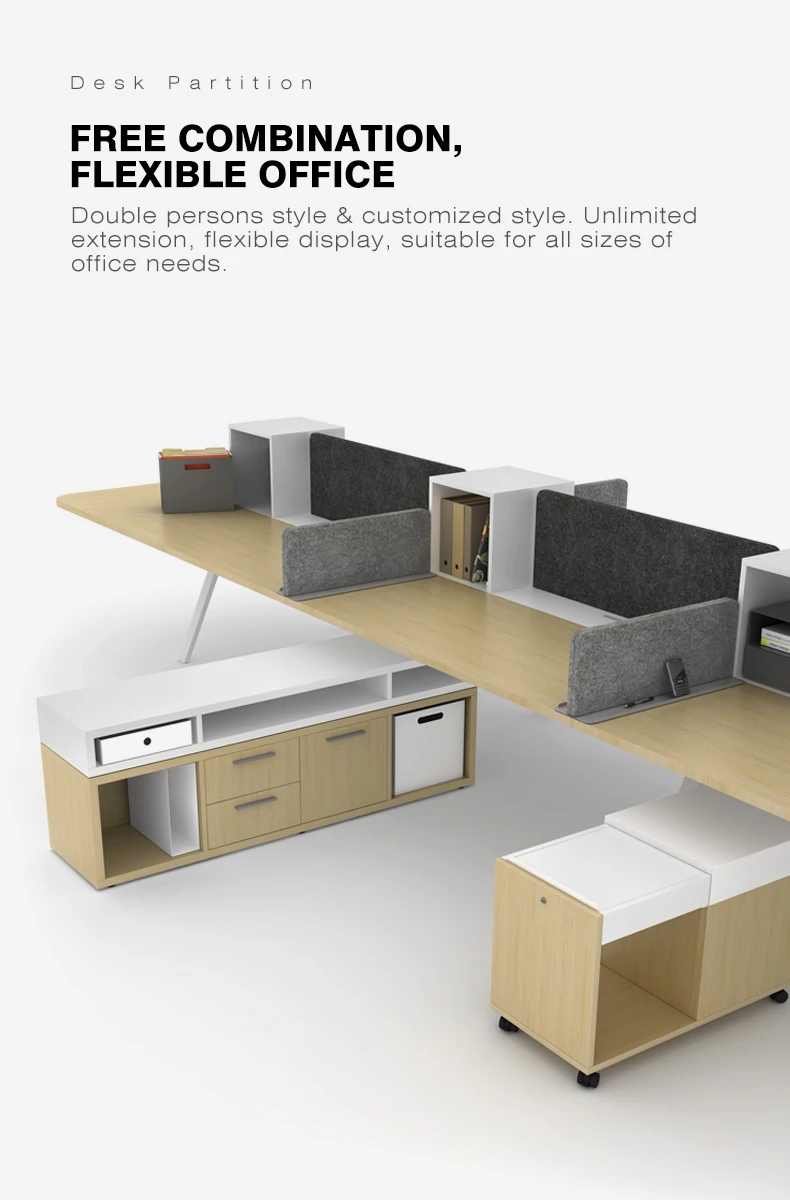 100% PET Partition Desk Office Partition Table Workstation Desk Partition Board supplier