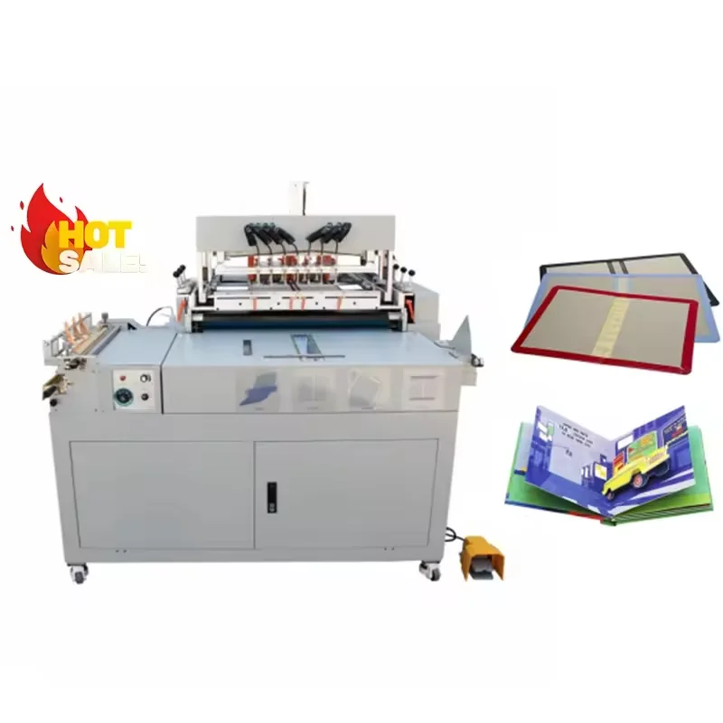 Automatic Hard Cover Book Binding Machine Glue Exercise Books Making Machine Folding Note Book Cover Press Forming Machine