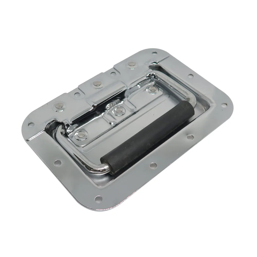 Metal Cabinet Spring Loaded Recessed Retractable Cabinet Handle Flight Case Handle