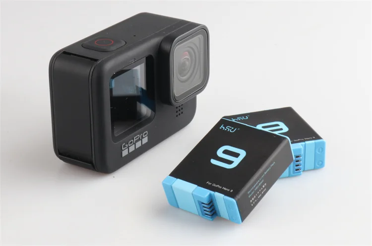 بطارية ليثيوم أيون HSU لبطارية GoPro Hero12/11/10/9 باللون الأسود